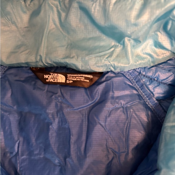 EUC The North Face Lightweight Thermoball Full Zip Teal Hooded Women's Jacket Sm - Picture 5 of 10